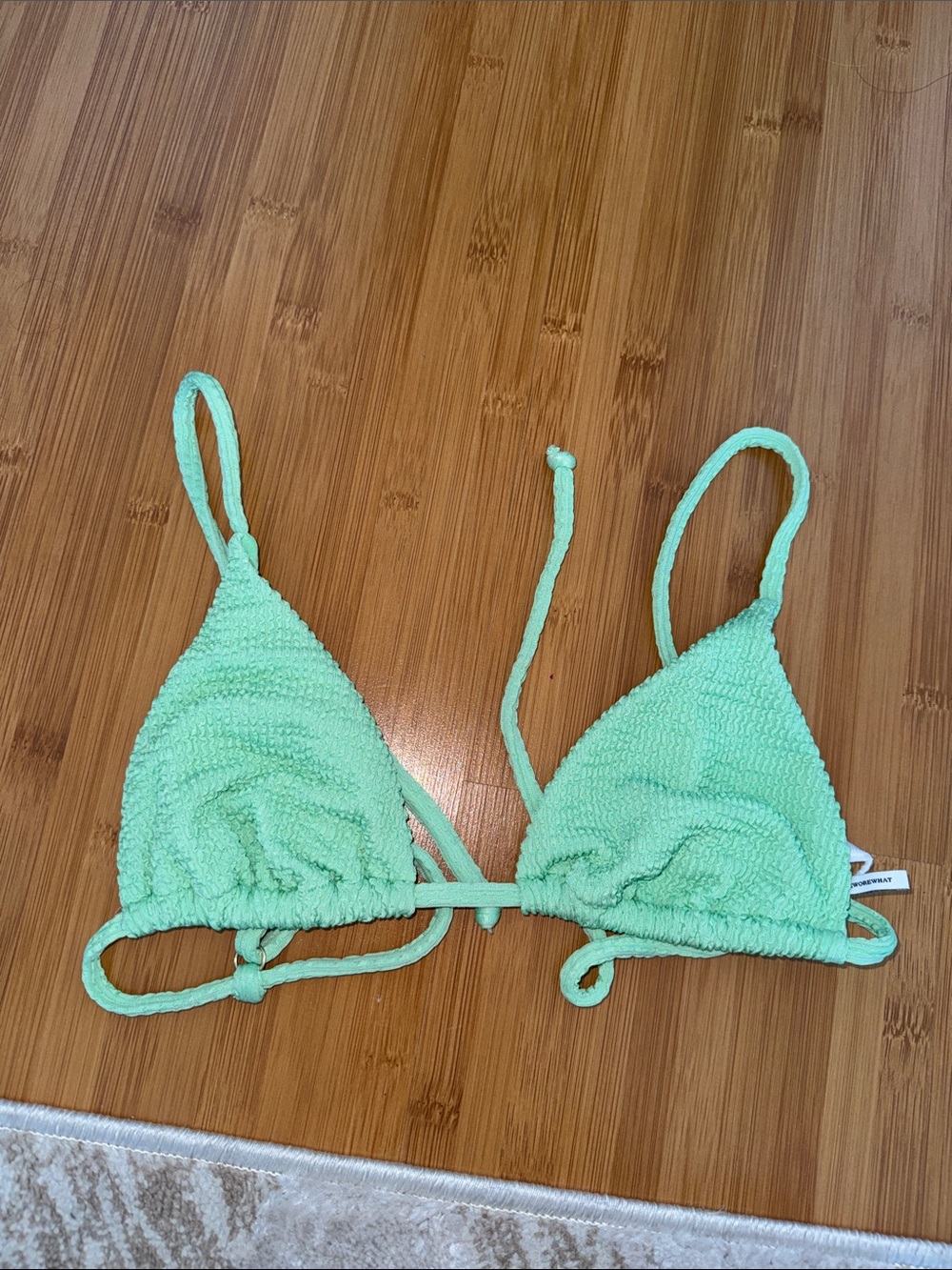 WeWoreWhat Mint Green Bikini Top